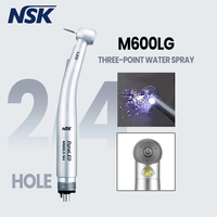 NSK DynaLED M600LG High Speed Handpiece with LED Light B2 M4 Push Button Dentistry Handpiece Tips Air Turbine High Rotation Pens