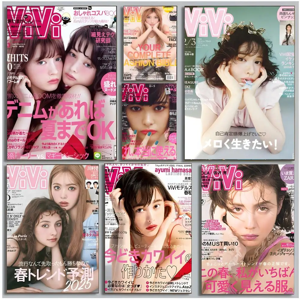 ViVi Magazine Fashion V-Vivi Poster Modern Wall Art Bedroom Living Room Print Unframed