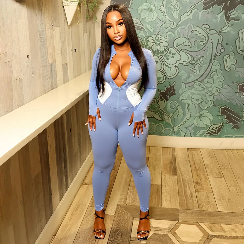 

2025 Осенний цвет в стиле пэчворк, спортивные костюмы, женский комплект из 2 предметов, тонкие куртки на молнии с длинными рукавами, топ + узкие брюки, спортивный костюм для фитнеса