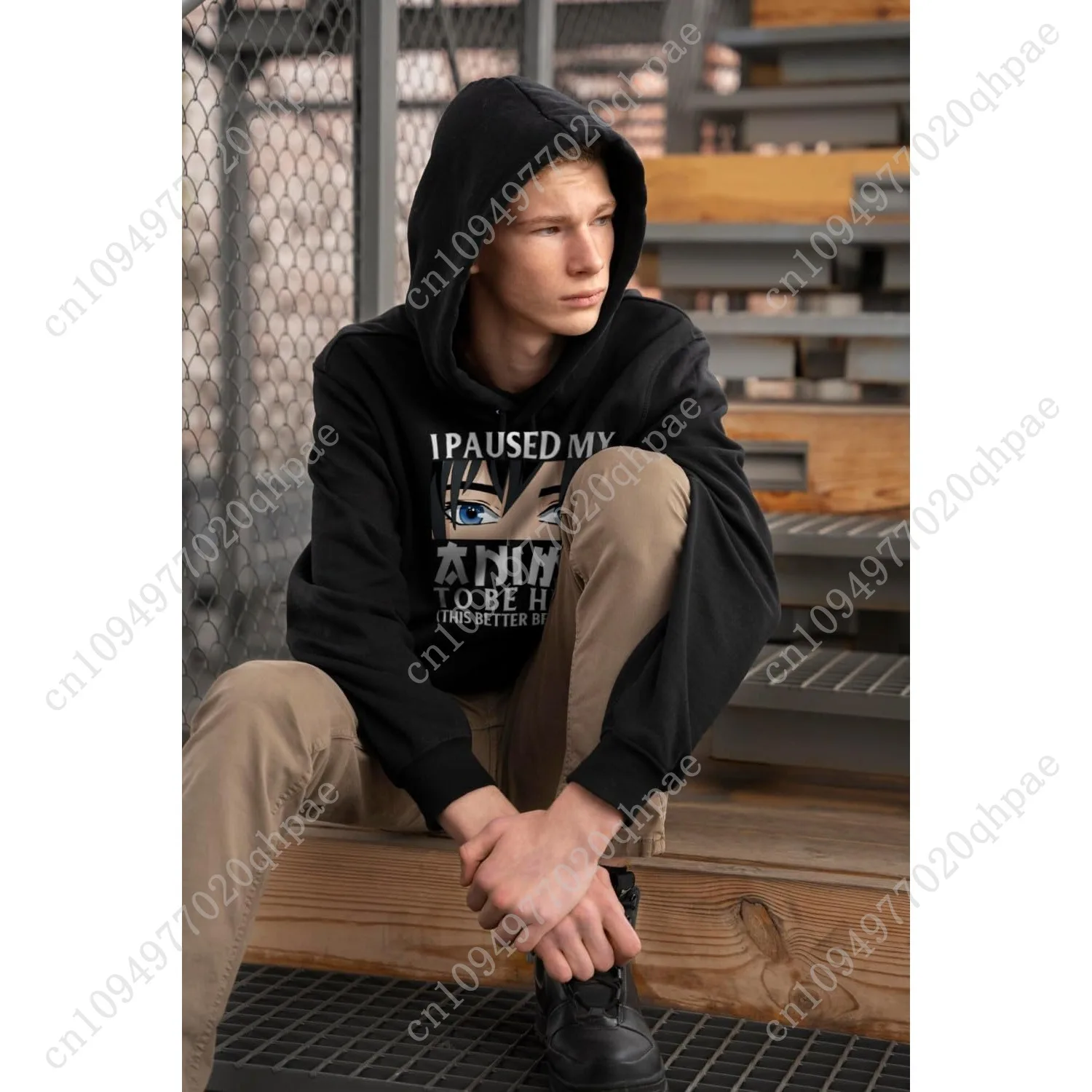 Felpa con cappuccio anime per uomo Felpa casual classica a maniche lunghe per ragazzi adolescenti