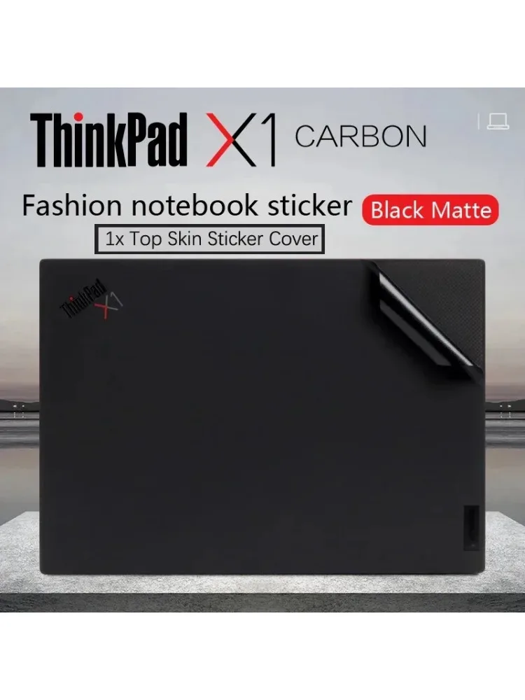 1x couverture autocollante supérieure pour ordinateur portable Lenovo ThinkPad X1 Carbon Series 2013 – 2023 X1 Extreme P1 Gen2 Gen3 Gen4 Gen5