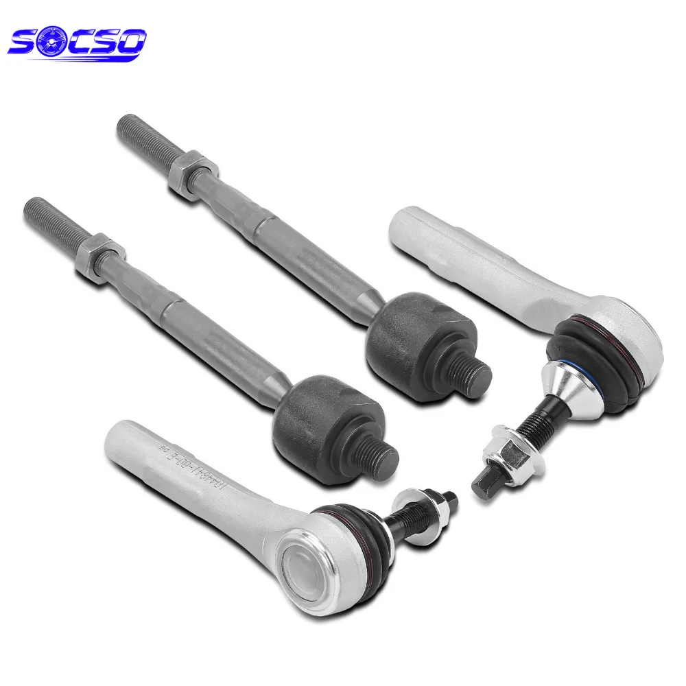 

4pcs Inner Outer Left Right Tie Rod End for Tesla Model 3 2017 2018-2021 Model Y 2020-2021 104483100F 104474100E 104493199E