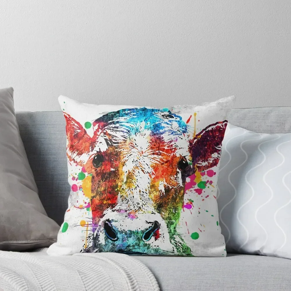 

Cow Grunge Throw Pillow Cushions For Children Christmas Cushion For Home Sofa Covers For Living Room pillow