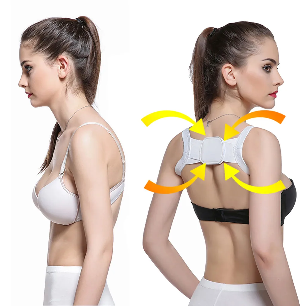 Invisible Back Posture Corrector Trainer Adjustable Shoulder Brace Straight Holder Clavicle Support for Men Women Adult Children