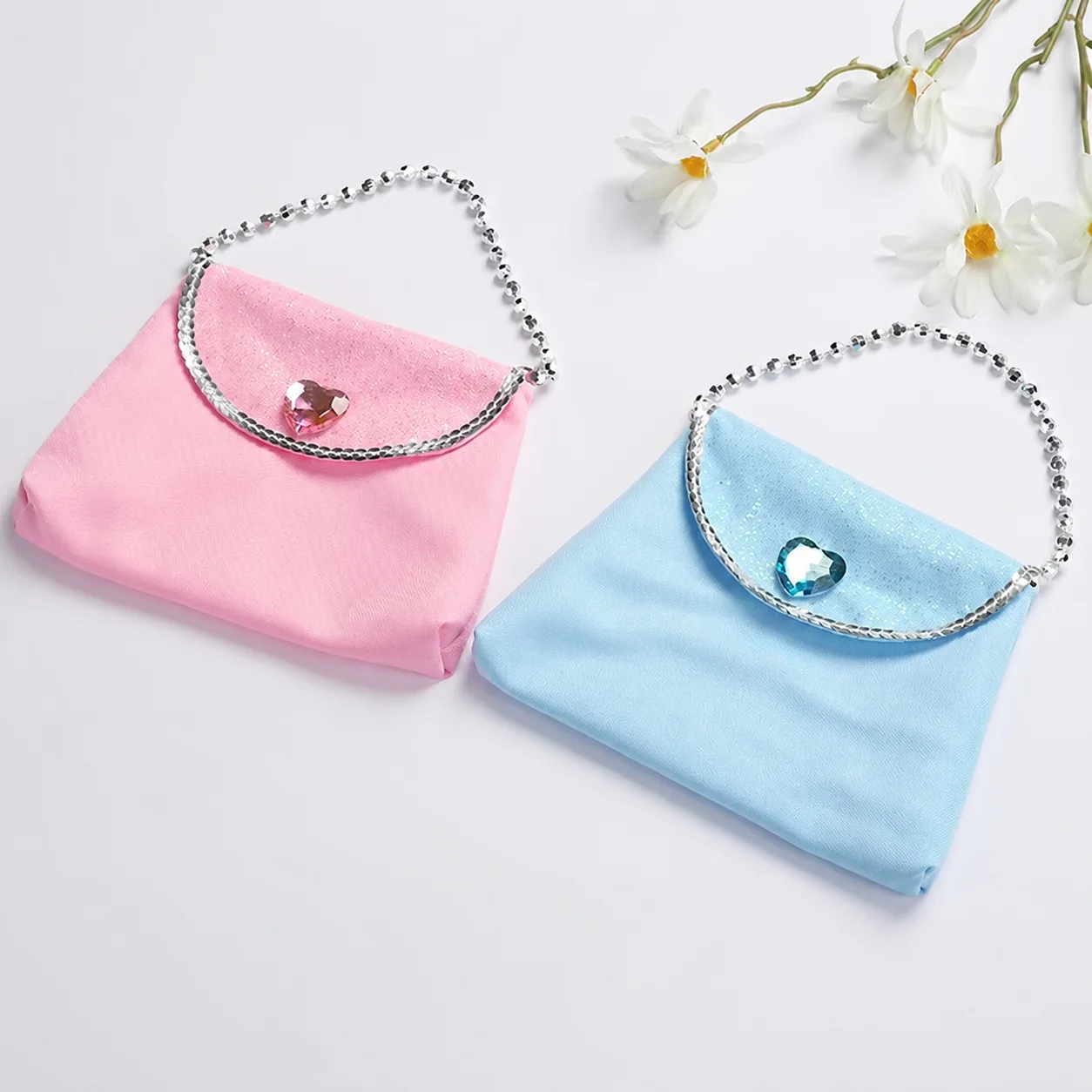 Sparkling Rhinestone Decor Princess Purse for Girl Handbag Bag with Sequin Kids Toddler Wallet Birthday Xmas Party Decor Gift