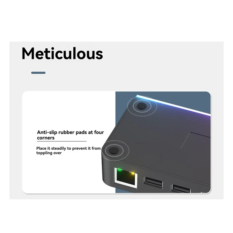 

ABUO-For Steam-Deck Game Console Docking Station RGB Stand Base -Compatible USB Type-C Charger Video Adapter For Steam-Deck
