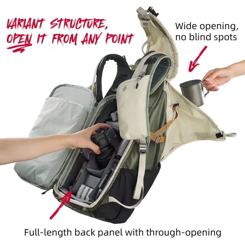 for VSGO V-PR01 2026 Large Capacity Folding Lightweight Waterproof Camping Cooler Container for Outdoor Hiking Bag