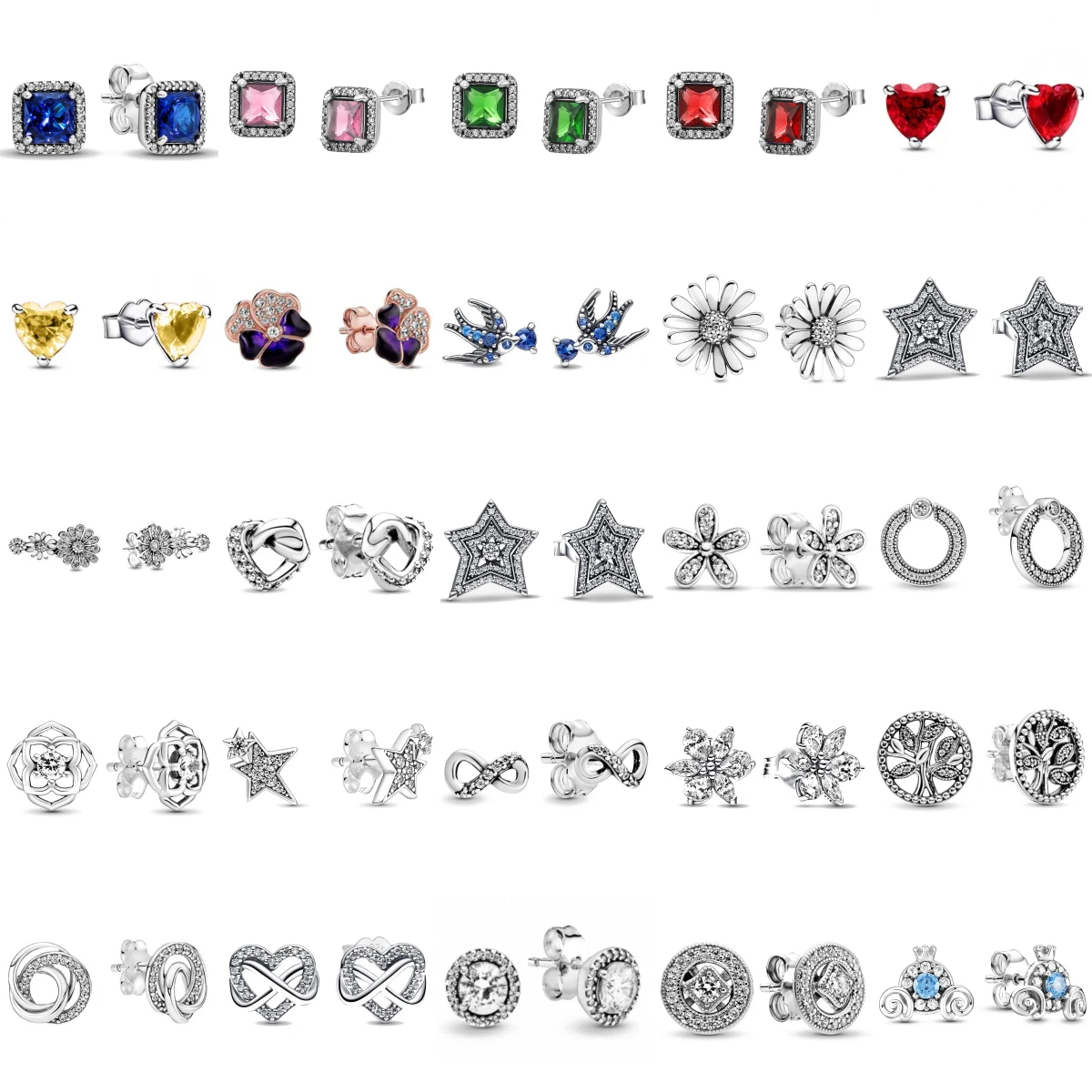 

Серьги-подвески из стерлингового серебра 925 пробы с подсолнухом, семейным деревом, очаровательные бусины, подходят для оригинального браслета, женские ювелирные изделия своими руками