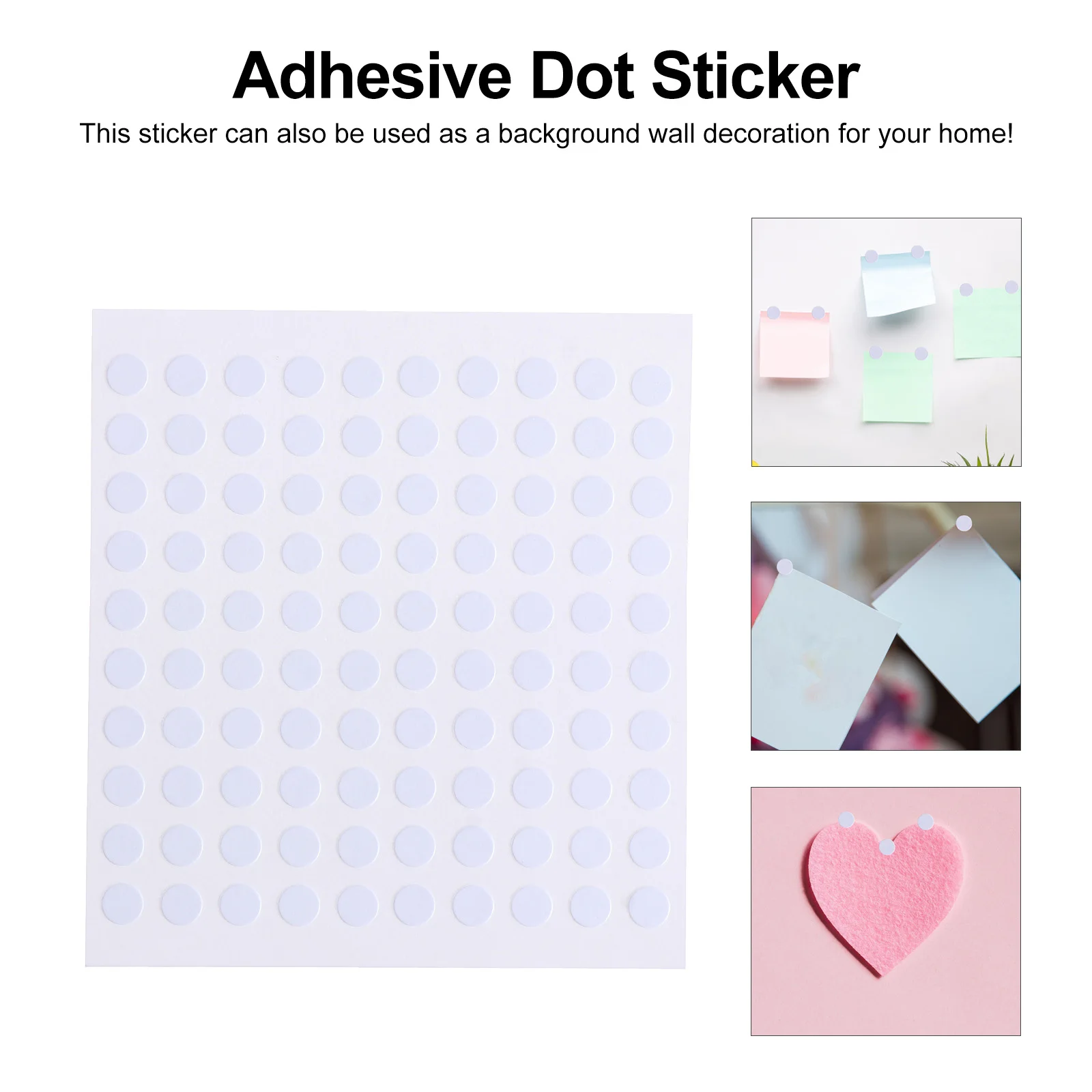 

20 Sheets Dot Stickers Removable Paper Double Sided Handmade Craft Round Adhesive
