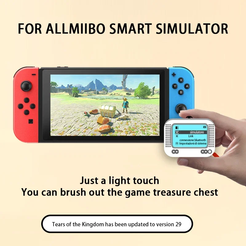 For Amiibo Pixl Emulator Simulator NFC Replacement Emulator Bluetooth-Compatible Game Emulator for Switch NS Game Accessory