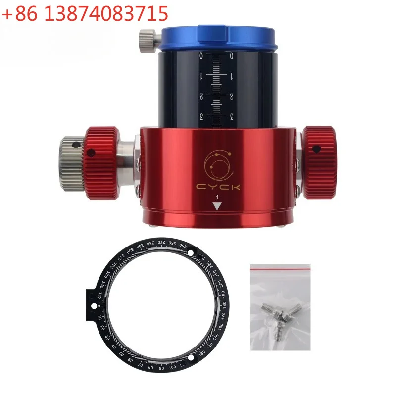 New CYCK 16-Bearing 55.5mm Travel Telescope Focuser with Convex/Round Adapter for Sky-Watcher 150 DOB Newtonian Reflectors