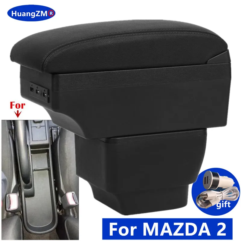 

Для MAZDA 2, подлокотник для MAZDA 2, автомобильный подлокотник Demio, центральный ящик для хранения, интерьер, специальные детали для модернизации, автомобильные аксессуары