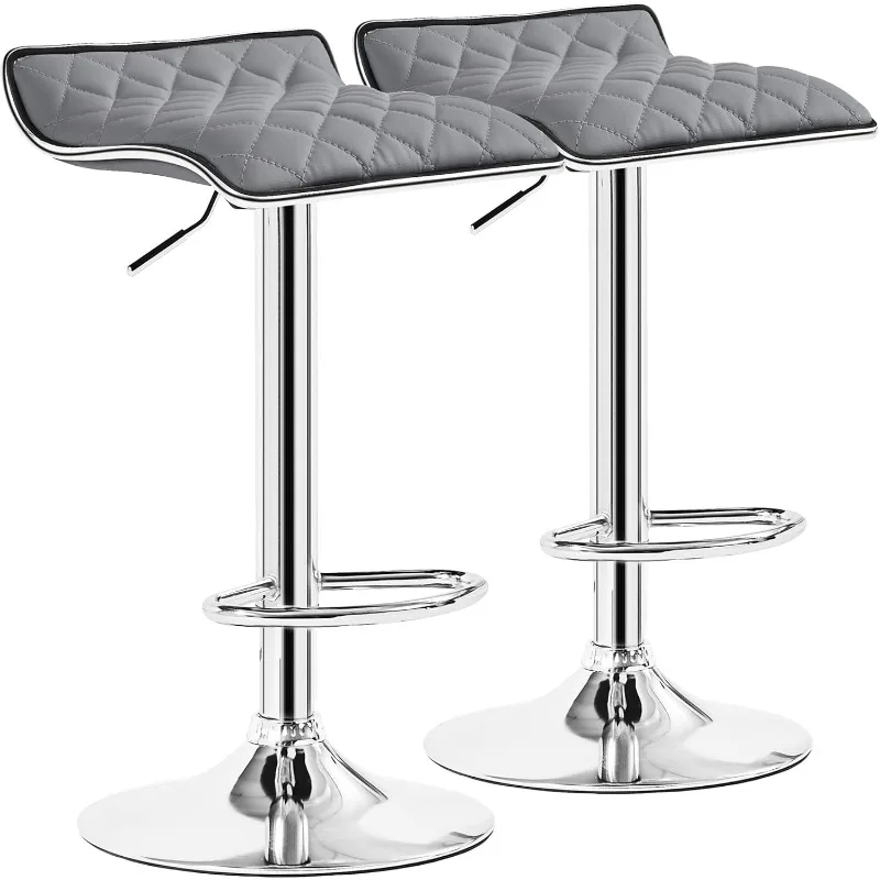 Adjustable Bar Stools Set of 2, Bar Height Stools for Kitchen Counter