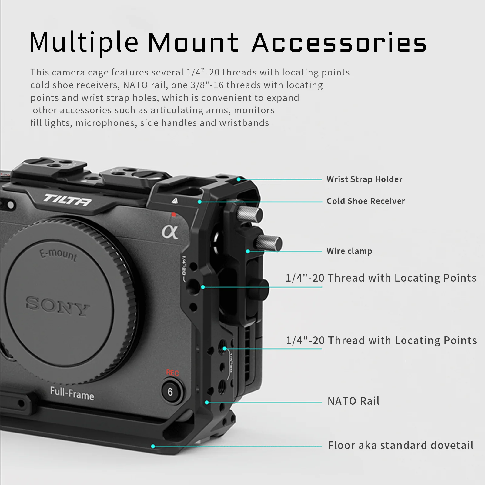 NEW TILTA TA-T16-FCC Sony FX3 FX30 Camera Cage Armor Full Cage Body Surround Tactical Suit Anti Scratch Full RIG