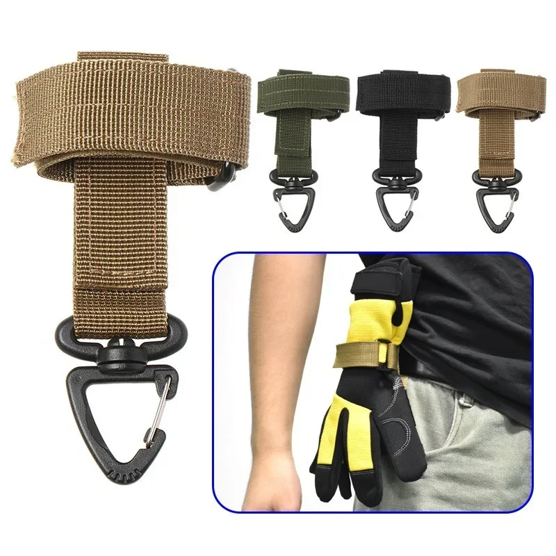 1PC Multi-purpose Glove Hook Fan Outdoor  Gloves Climbing Rope Storage Buckle Adjust Camping Glove Hanging Buck