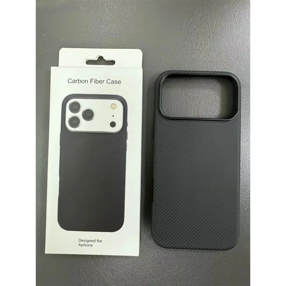 

Высококачественный чехол для телефона из кевларового углеродного волокна Busine для официального IPhone 17 Pro Max 17, защитный чехол для беспроводного зарядного устройства Air Mag-safe