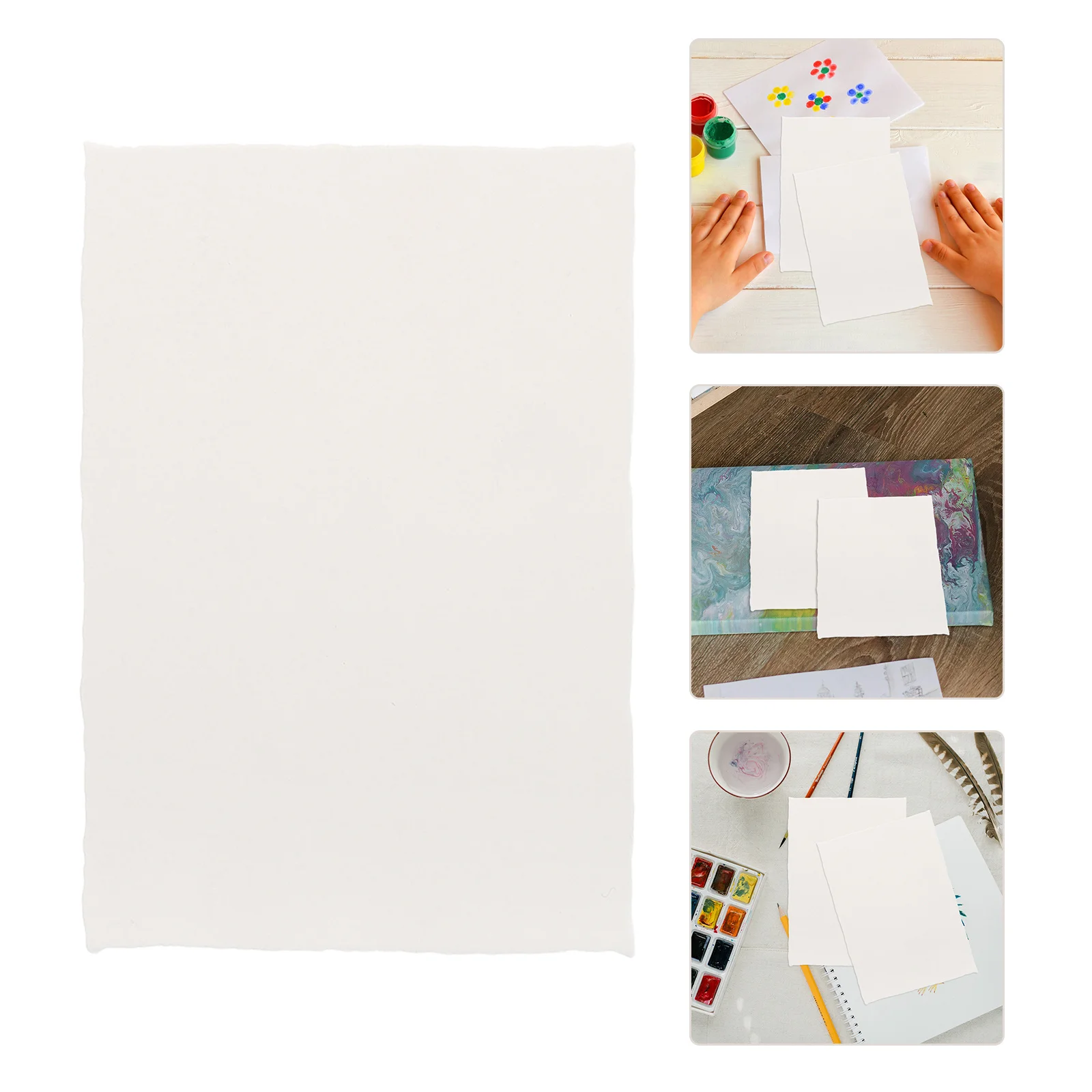 

Cotton Watercolor Paper 20 Sheets Thick and Durable for Watercolor Acrylic Techniques and Detailed Expression Water Color Paper