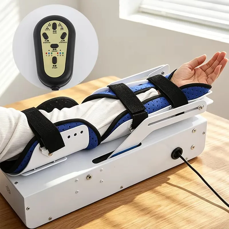Adjustable Electric Steel CPM Elbow Rehab Machine Continuous Passive Motion Exerciser for Children Adults Post-Fracture Physical