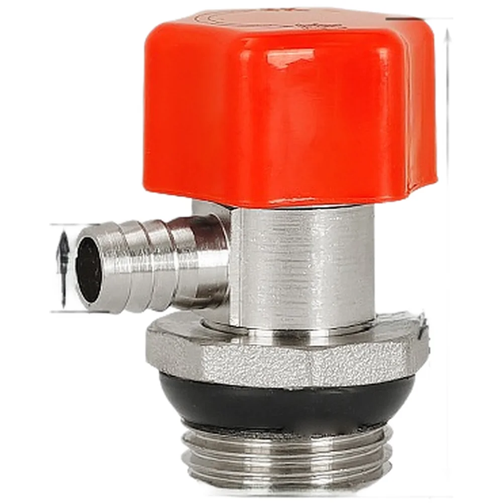 Brass Radiator Bleeder Key with Manual Handwheel Control for Air and Water Drain Without Need for Additional Tools