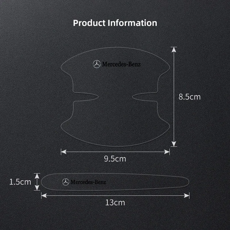 مقبض الباب واقية ملصق سيارة المضادة للخدش فيلم اكسسوارات لمرسيدس بنز AMG E S C A B الفئة GLE GLS CLS GLC CLA GLA #4