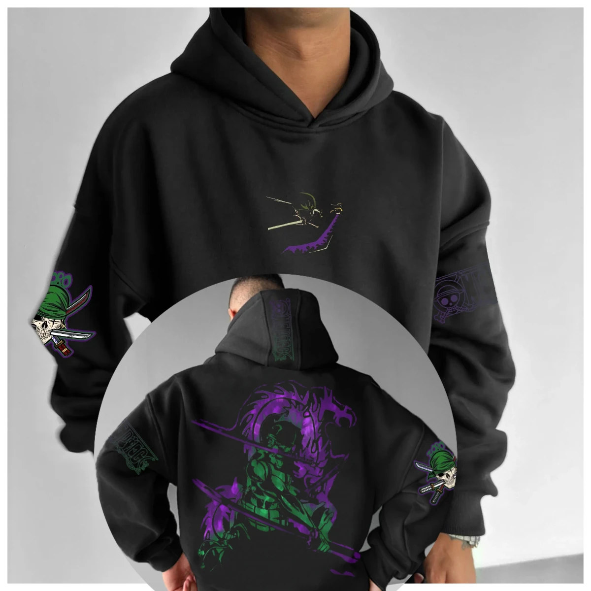 

ONE PIECE осенне-зимняя японская анимация горячей крови, классическая толстовка с капюшоном для мужчин и женщин, повседневный и удобный ТОП