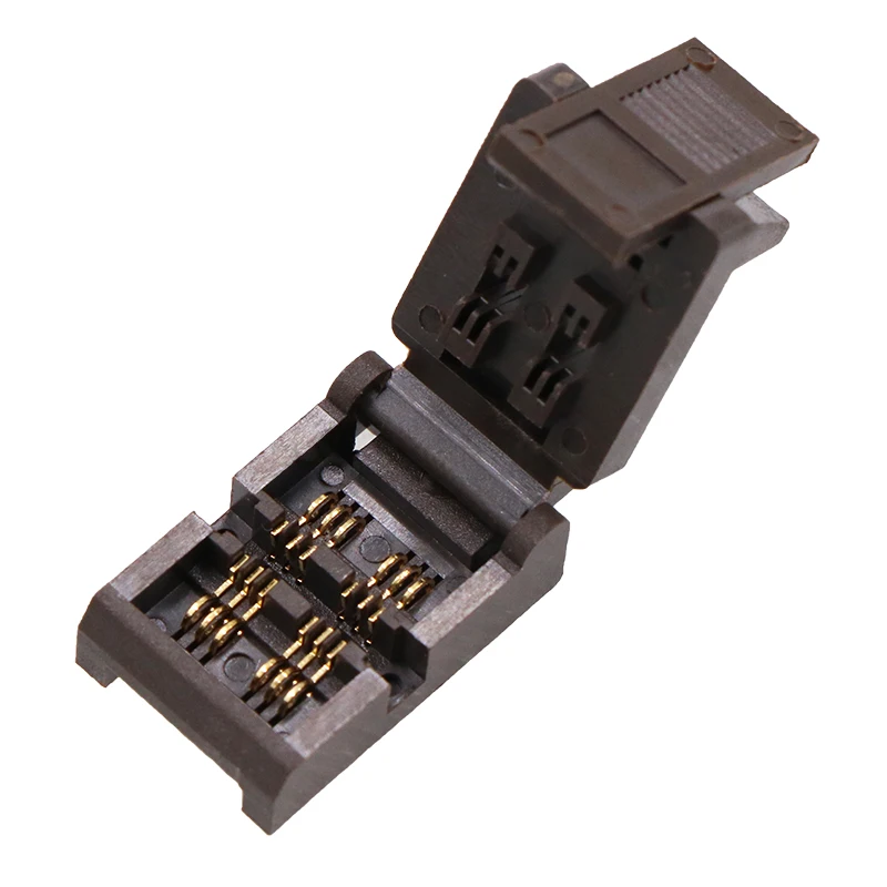 

SOT23-3L 5L 6L aging socket burning socket chip adapter metal pins gold-plated pin spacing 0.95mm chip width 2.8mm