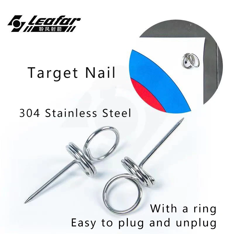 12Pcs/pack Stainless Steel Archery Hunting Target Nail Target Face Pin Outdoor Sports Fasten Tools Shooting Paper Fixed Pins Cam