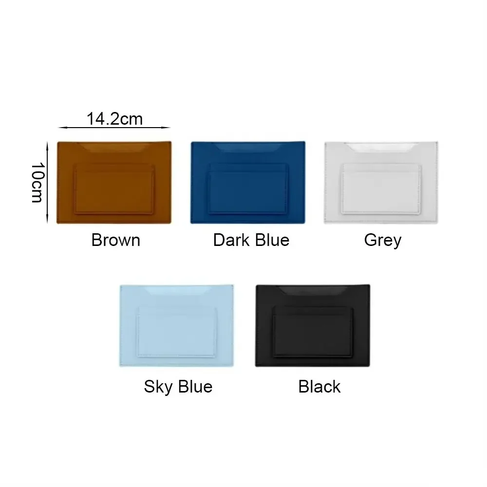 Multicolor Passport Cover PU Waterproof Card Holder Large Capacity Multi-slots Certificate Storage Bag Travel Bussiness Wallet image 6