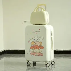 Cinnamoroll Kawaii Sanrio Anime Luggage Password Suitcase Cute Cartoon Lightweight  Trolley Box Boarding Storage Case Gifts