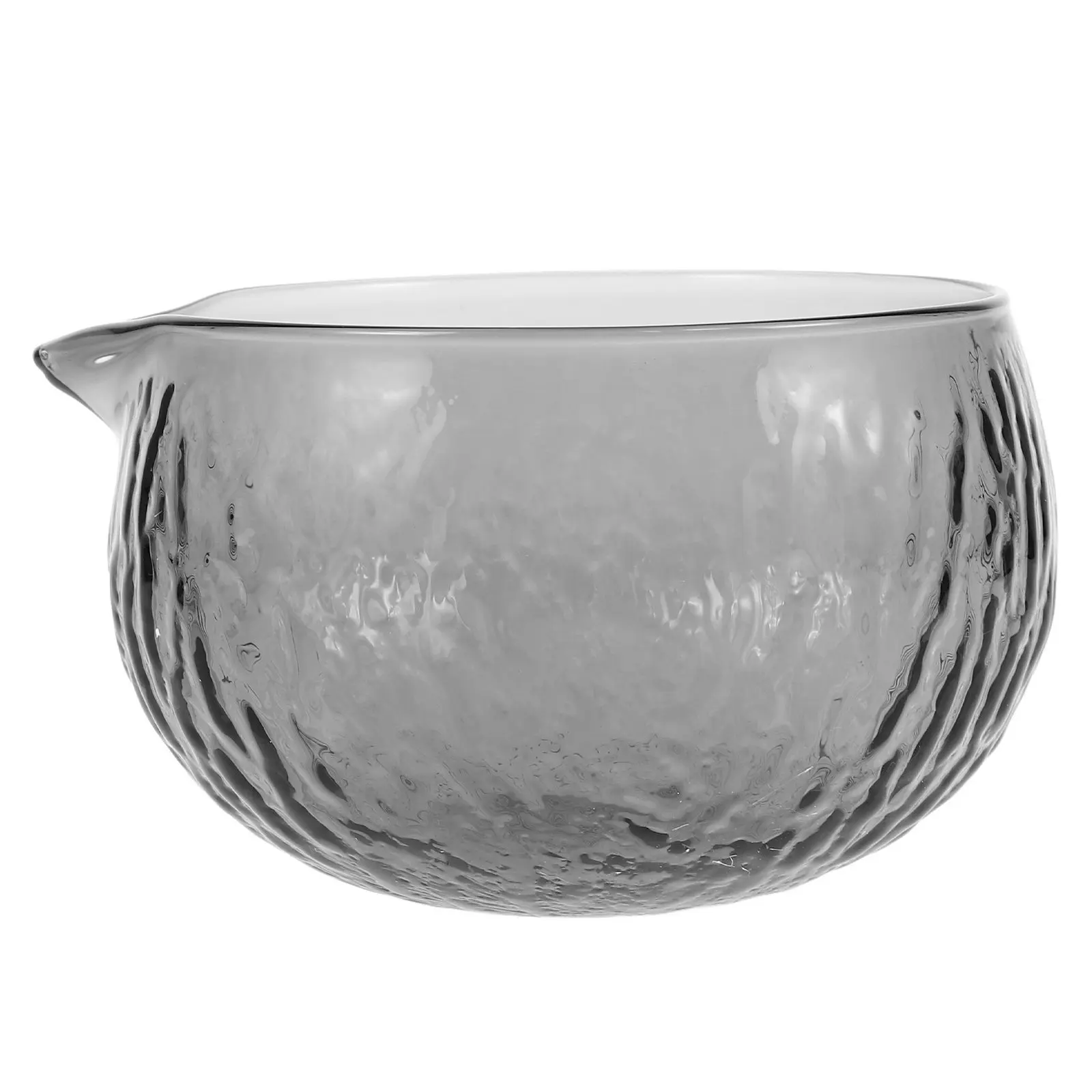 

Japanese Glass Matcha Bowl Spout Clear Matcha Mixing Bowl Traditional Tea Ceremony Accessory Glass Teacup Hammered Tea Cups