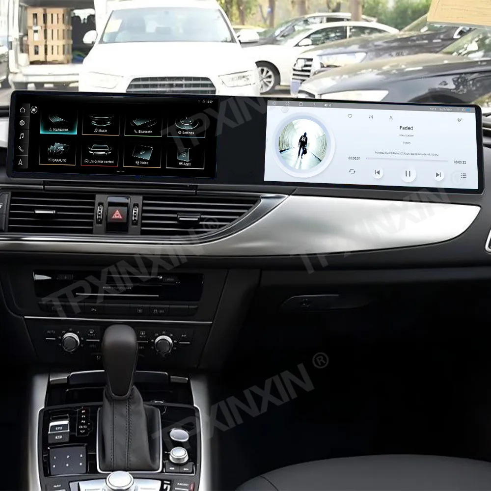 راديو سيارة مزدوج 12.3 بوصة لأودي A6 A6L 2013-2018 أندرويد 13 CarPlay نظام تحديد المواقع والملاحة مشغل وسائط متعددة رئيس ستيريو HD وحدة السيارات #1