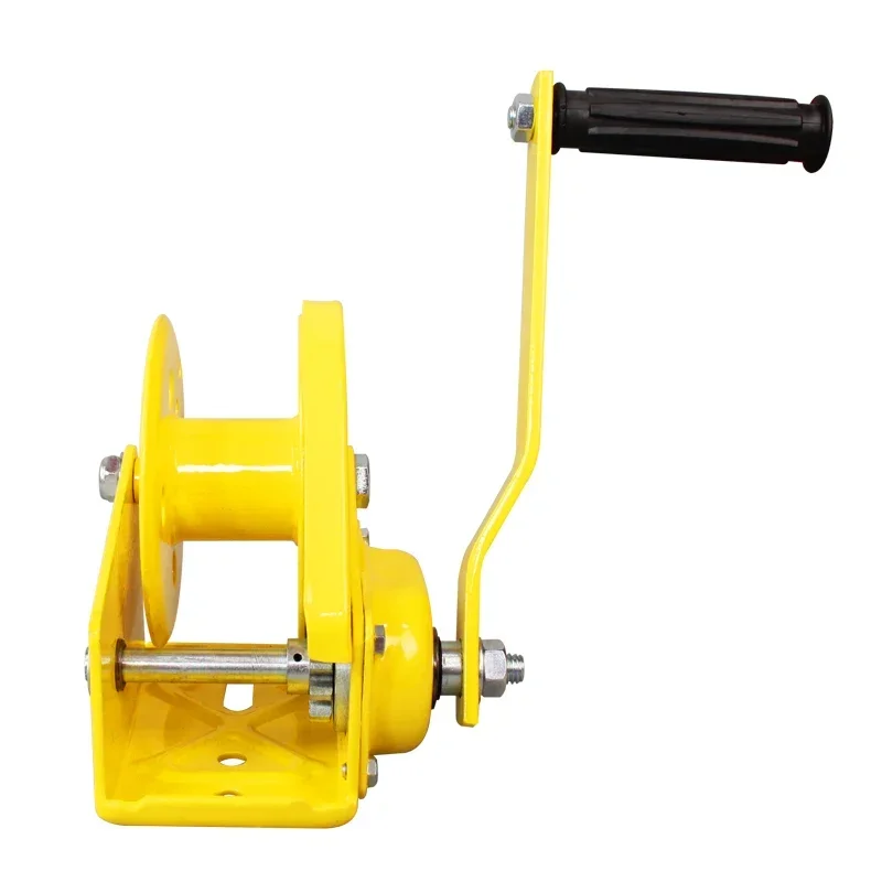 

Hot Selling Portable Hand Operated Hand Winch Hand Crank Manual Winch Heavy Duty Trailer Winch