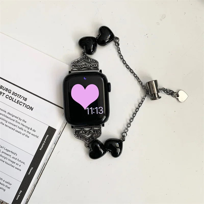 Браслет металлический для Apple Watch Series 6 5 7 SE 8 4 3 2 49 мм 41 мм 45 38 мм 40 мм