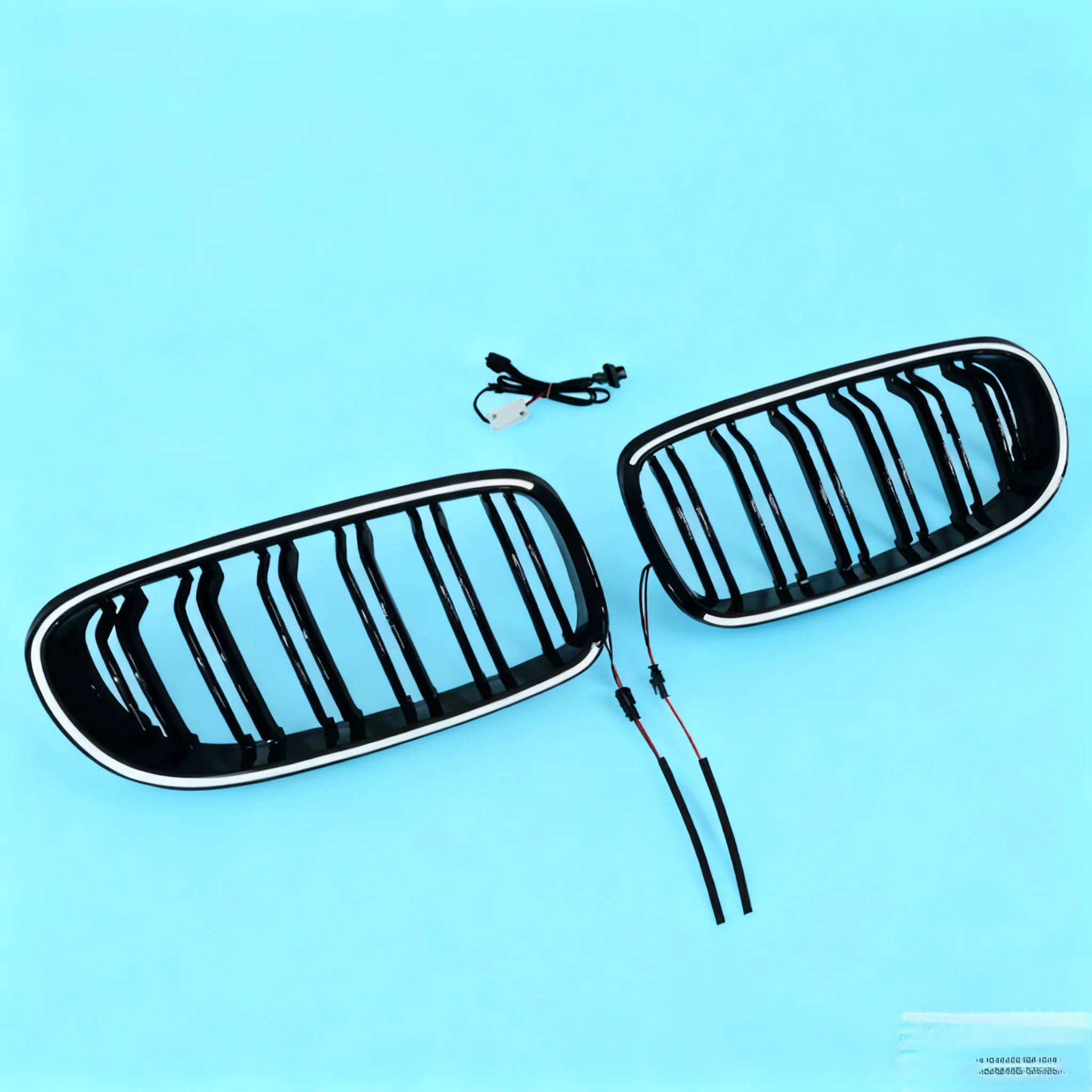 شبكة LED الجبهة العلوية المبرد تجميل شوايات السباق لسيارات BMW 3-Series E90 E91 4-Doors 320i 335i 325i مع الضوء 2009-2011