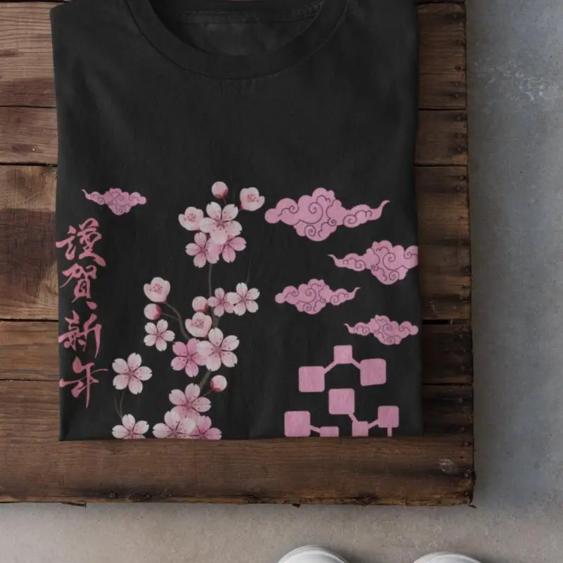 Sakura T-Shirt Pastel Goth Kleidung Y2K Fairycore Grunge Alt Kawaii Harajuku Cottagecore Dark Academia