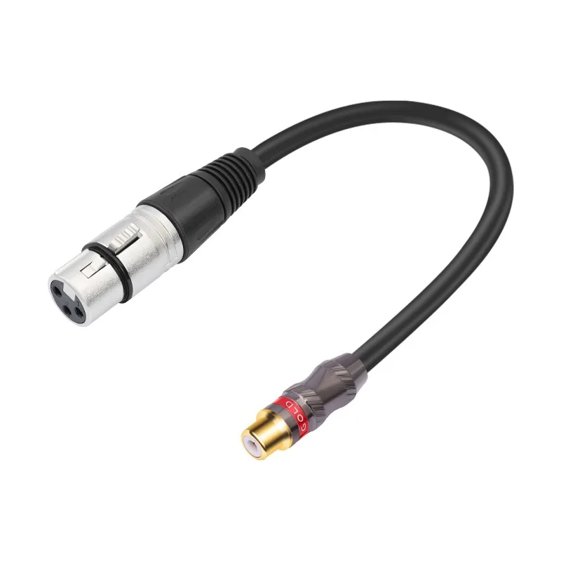 

30Cm RCA Female To 3Pin-XLR Female Adapter Cable 3Pin XLR Female To RCA for Microphone Amplifier Mixer