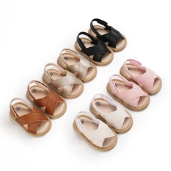 Summer 0-18 Months Infant And Toddler Sandals For Both Male And Female Babies Soft Soled Non Slip Learning Walking Shoes