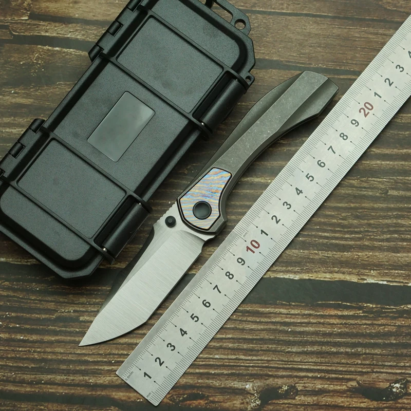 LEMIFSHE New Raptor V3 M390 Blade Titanium Handle Folding Knife Outdoor Camping Kitchen Survival Multi functional EDC Tool