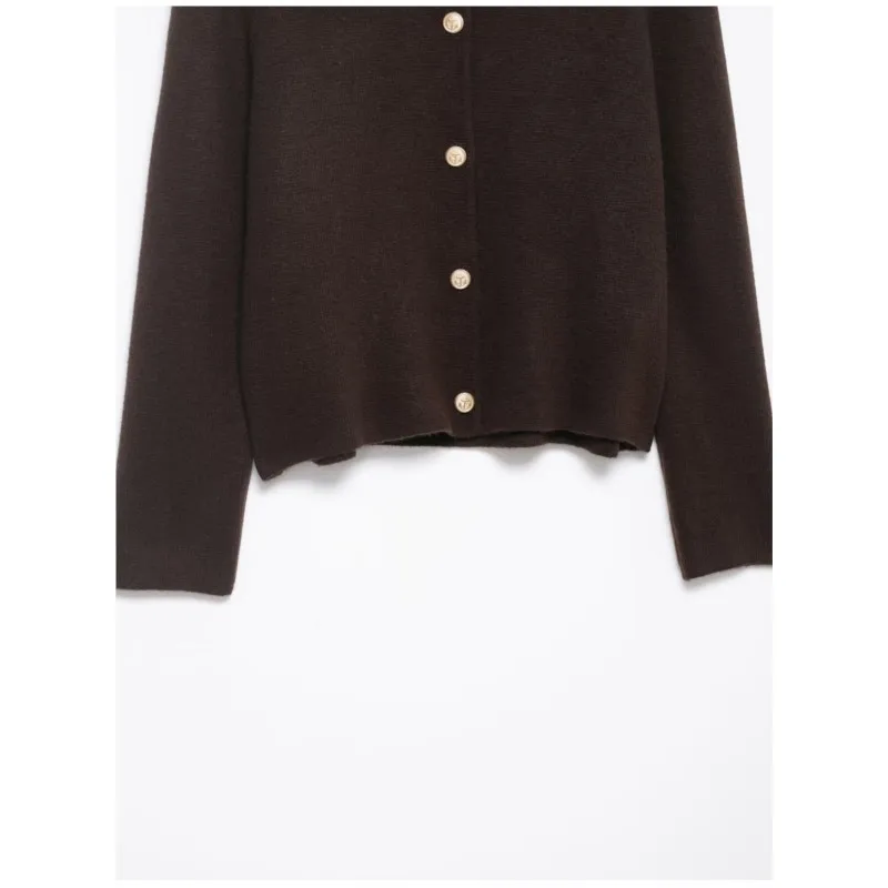 سترة نسائية للخريف والشتاء مع ياقة من الفرو الصناعي وزر جيب غير رسمي معطف نسائي أنيق سترة علوية أنيقة