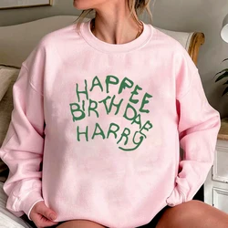 Happee Birthdae Harry Sweatshirt Magic Wizard Sweater Wizard School Hoodie Unisex Long Sleeves Crewneck Sweatshirts