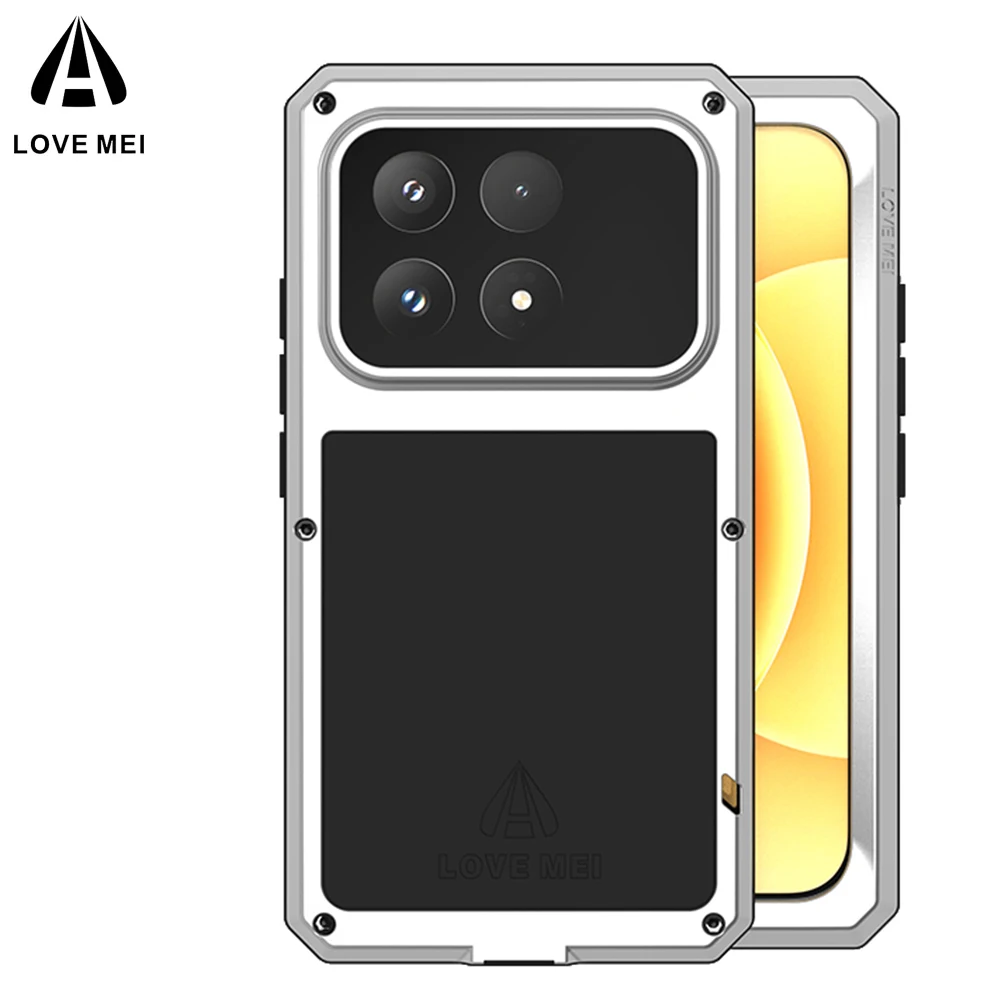 

Original LOVE MEI Metal Armor for Xiaomi 17 Case Mi 17 Coque Military Grade Silicone Gel Shockproof Cover Built-in Protector