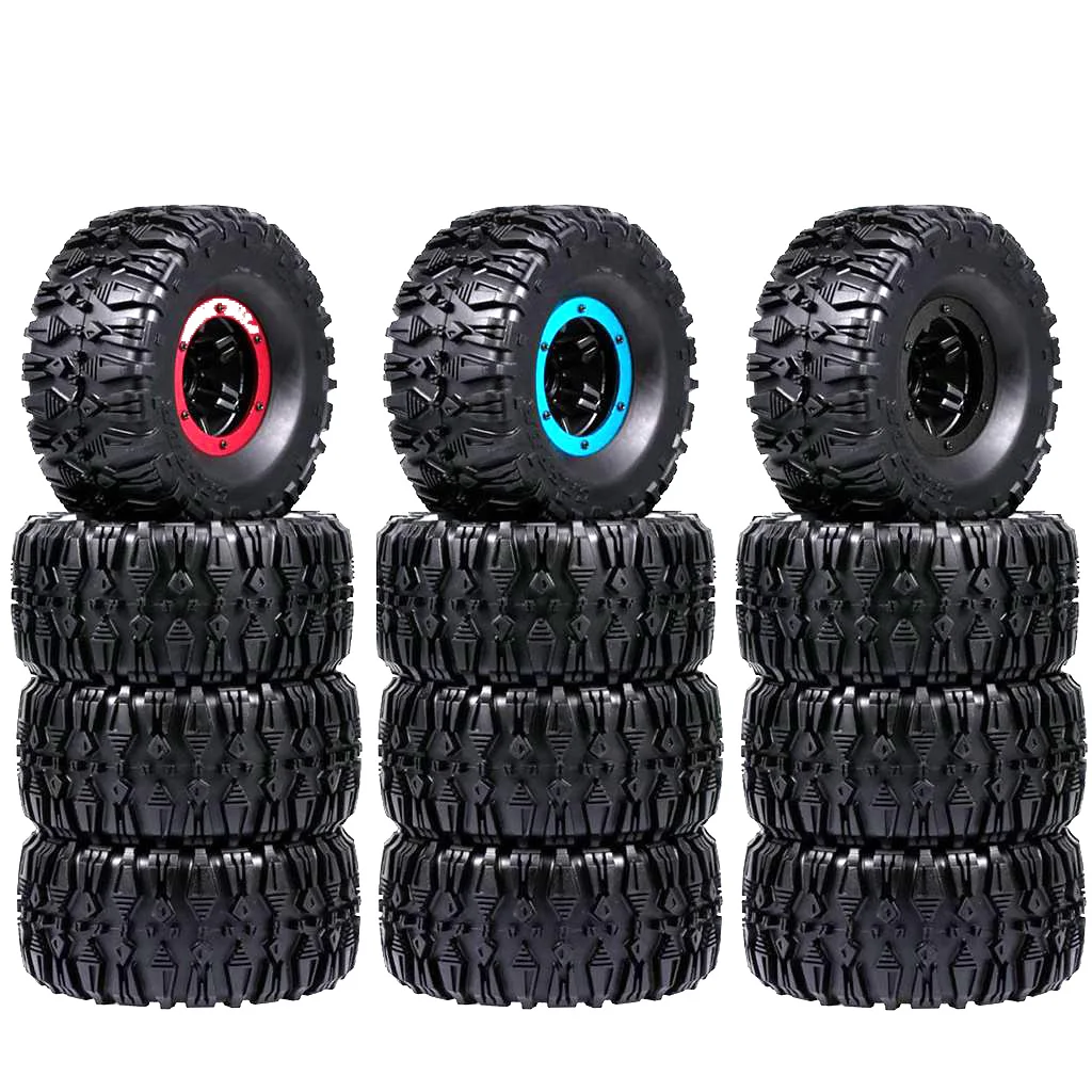 

4pcs 135mm 2.2 Inch Rim Rubber Inflatable Tire Wheel for RC Car Traxxas HSP Redcat RC4WD Tamiya Axial SCX10 D90 RC Rock Crawler