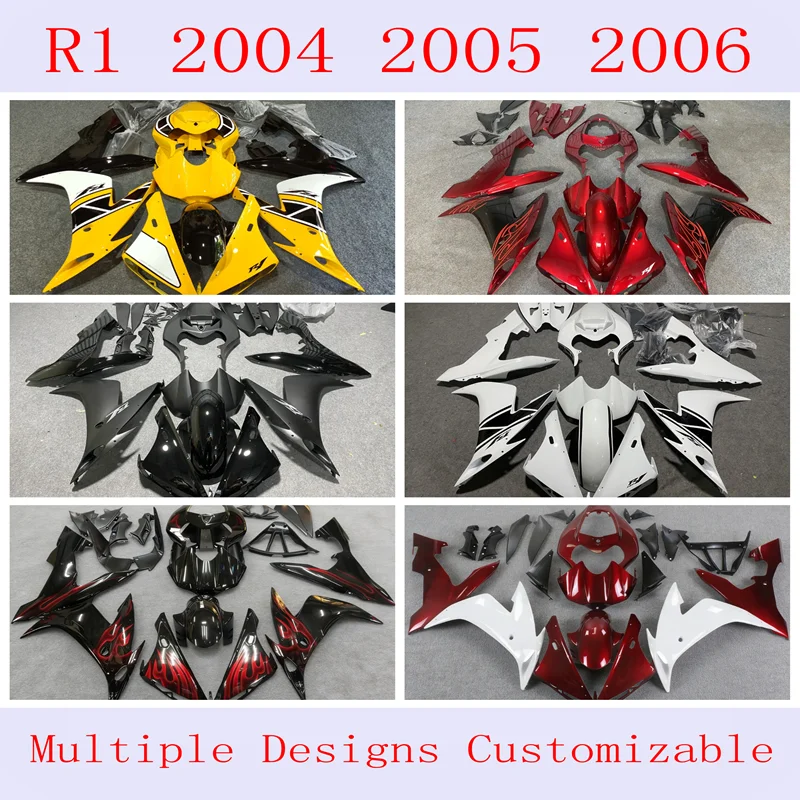 4 Gift New ABS fairing kit is suitable for Yamaha R1 2004, 2005, 2006 car modification accessories can be customized