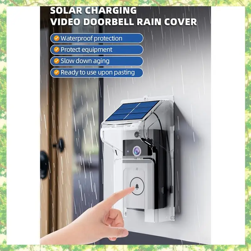 Campanello visivo intelligente Telecamera Ricarica solare wireless Visione notturna impermeabile Campanello HD per casa intelligente Citofono bidirezionale Voce