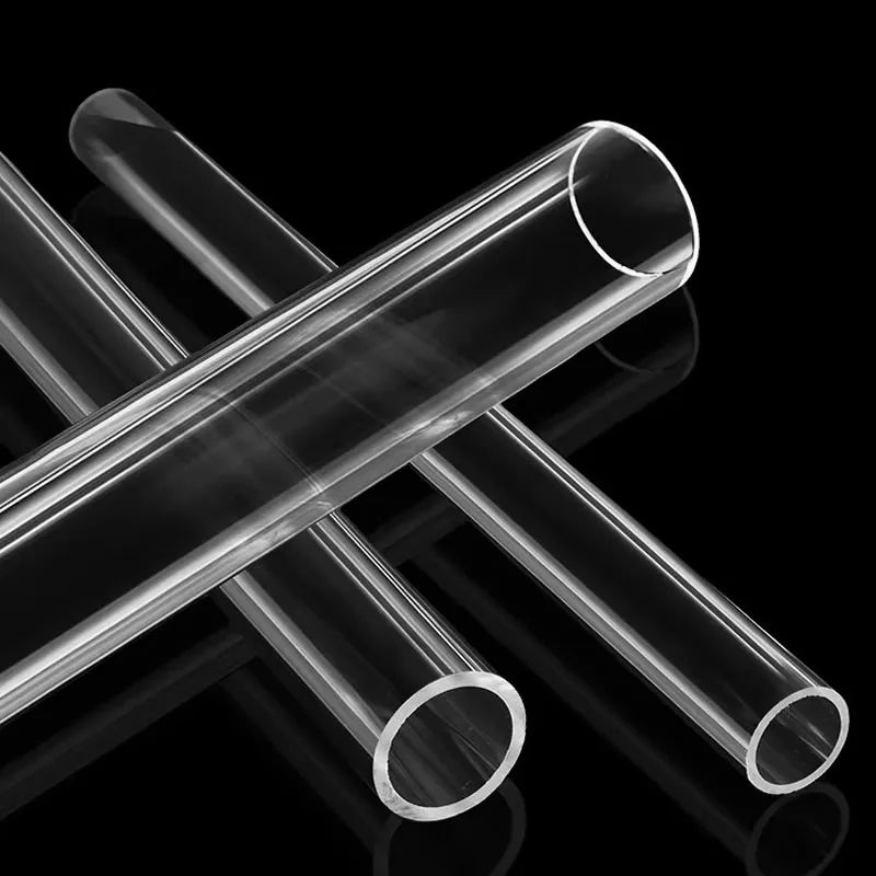 Polycarbonate PC Tube Plastic Rigid Pipe OD 30 32 35 40 45 50 55 60 65 75 80 85 90mm High Transparency Hard for Lampshades