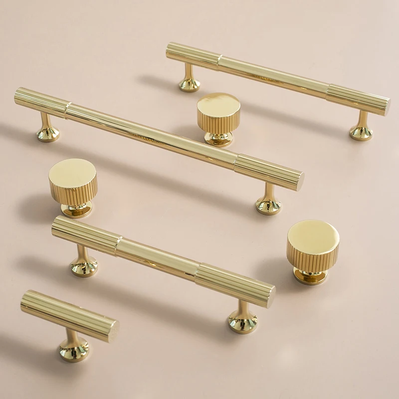 

Goo-Ki Modern Solid Brass Cabinet Handles Furniture Drawer Knobs Dresser Pulls Kitchen Furniture Handle Hardware