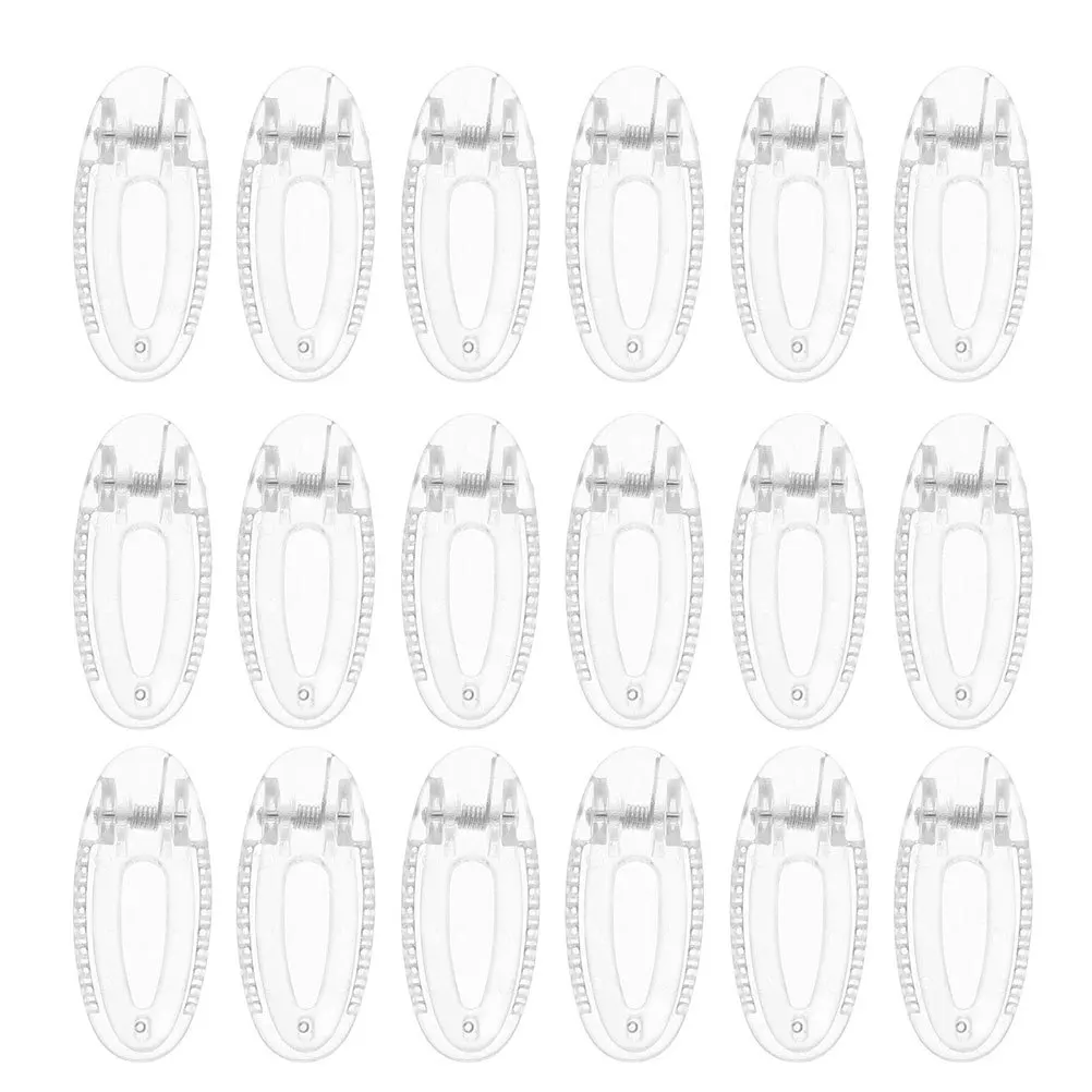 60 Stuks Kids Alligator Haar Clips Transparant Plastic Antislip Side Slide Haarspeldjes Voor Peuters Baby Haaraccessoires Kleine glijbaan