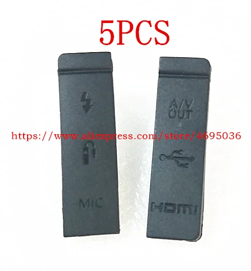 5 قطعة جديد USB/HDMI تيار مستمر في/فيديو خارج المطاط الباب السفلي غطاء لكانون EOS 5D مارك II 5DII 5D2 كاميرا رقمية إصلاح جزء