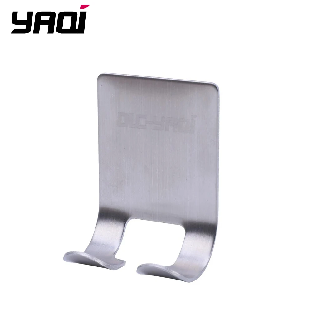 YAQI 1Pcs Razor Stainless Steel Holder Men Shaving Shaver Shelf Bathroom Razor Rack Wall Adhesive Storage Hook Kitchen Hang