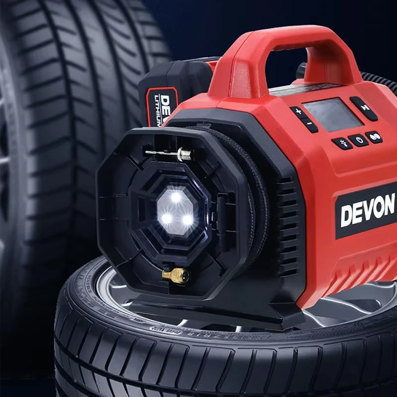 Portable Wireless Tire Inflator 160PSI Fast Inflation Car Air Pump Cordless Electric Air Compressor For Cars Motorcycles Bicycle